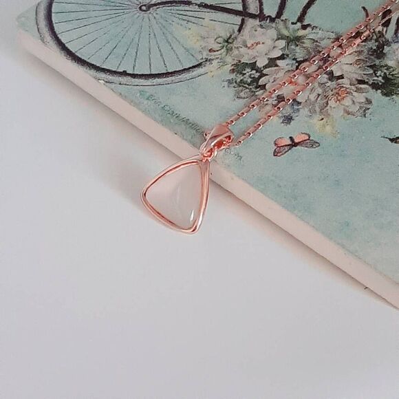 2/$40 Ladies Triangular Opal Necklace - Picture 2 of 11